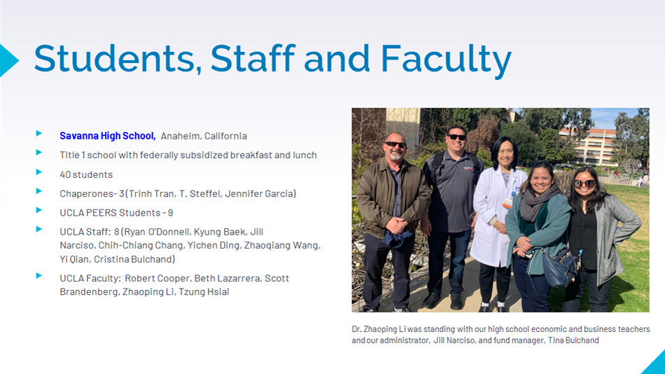 UCLA Outreach for STEM PROGRAM, Tzung Hsiai Lab